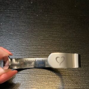 Silver Heart Engraved Bracelet